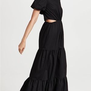 WAYF Cut Out Tiered Women's Maxi Dress NWT